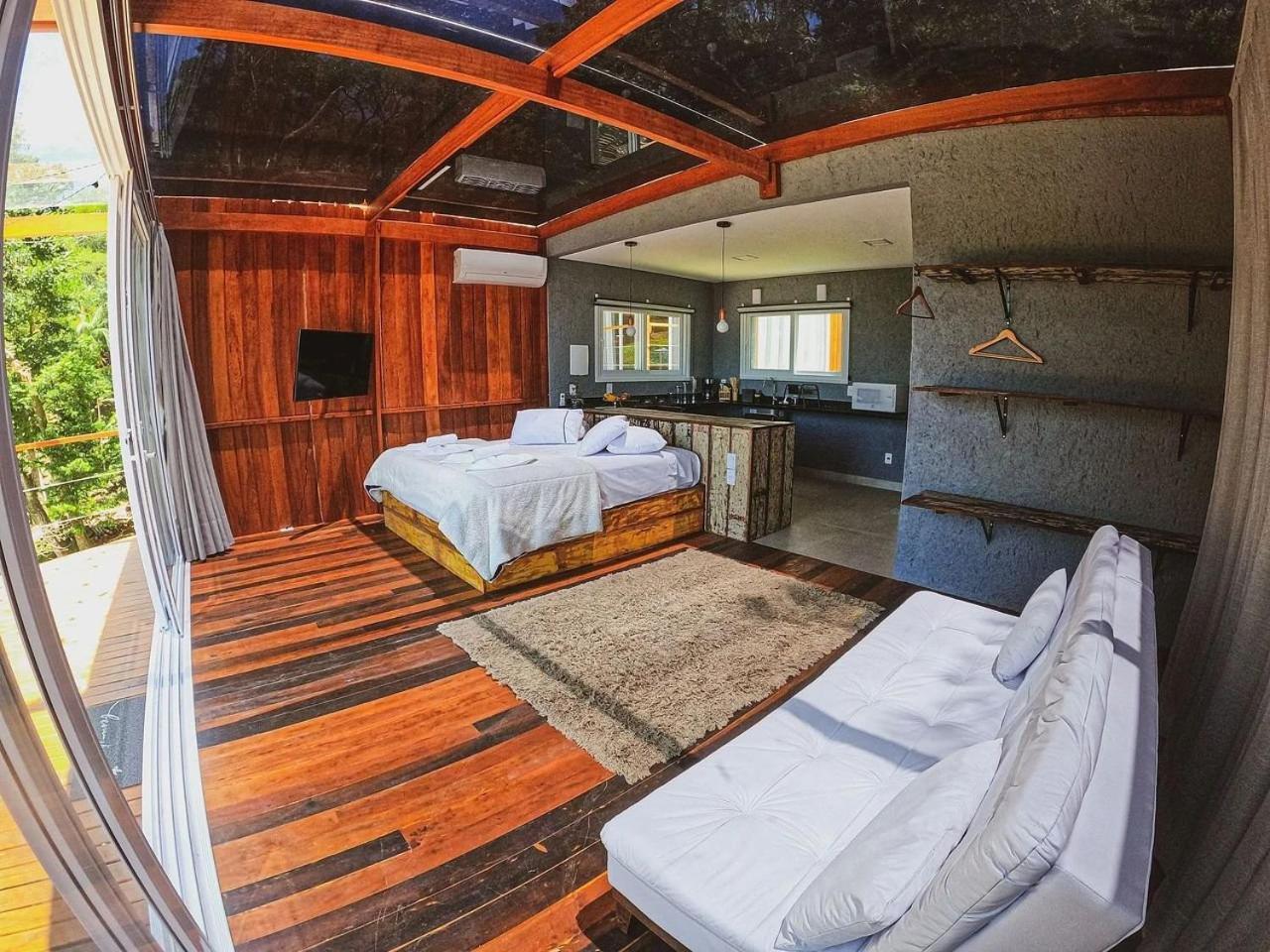 Casa De Vidro Alto Padrao - Hospedar Com Proposito Villa ฟลอเรียนอโปลิส ภายนอก รูปภาพ