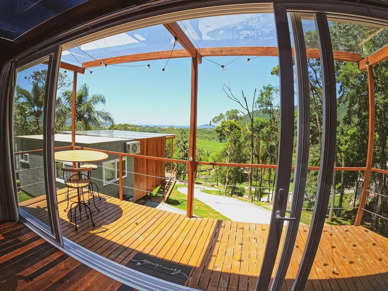 Casa De Vidro Alto Padrao - Hospedar Com Proposito Villa ฟลอเรียนอโปลิส ภายนอก รูปภาพ